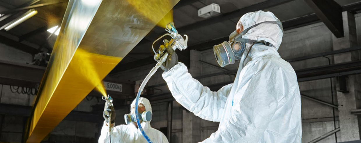 Нанесение антикоррозийного защитного покрытия металлоконструкций