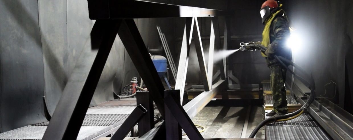 ДРОБЕСТРУЙНАЯ ОБРАБОТКА МЕТАЛЛОКОНСТРУКЦИЙ